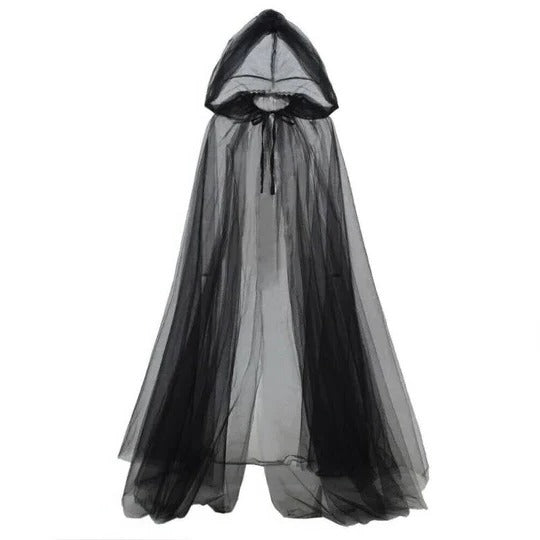 Elegant Hooded Cape for Adult Halloween Costumes