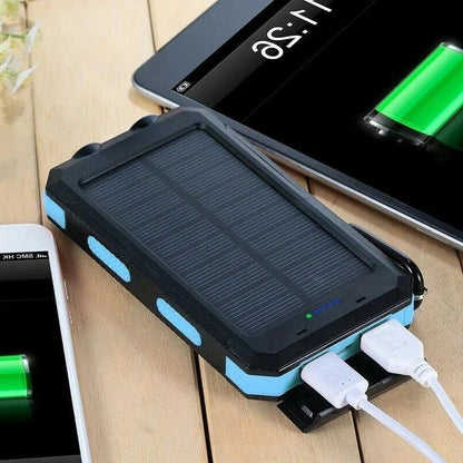 30,000mAh EcoCharge Waterproof Power Bank with Solar Support