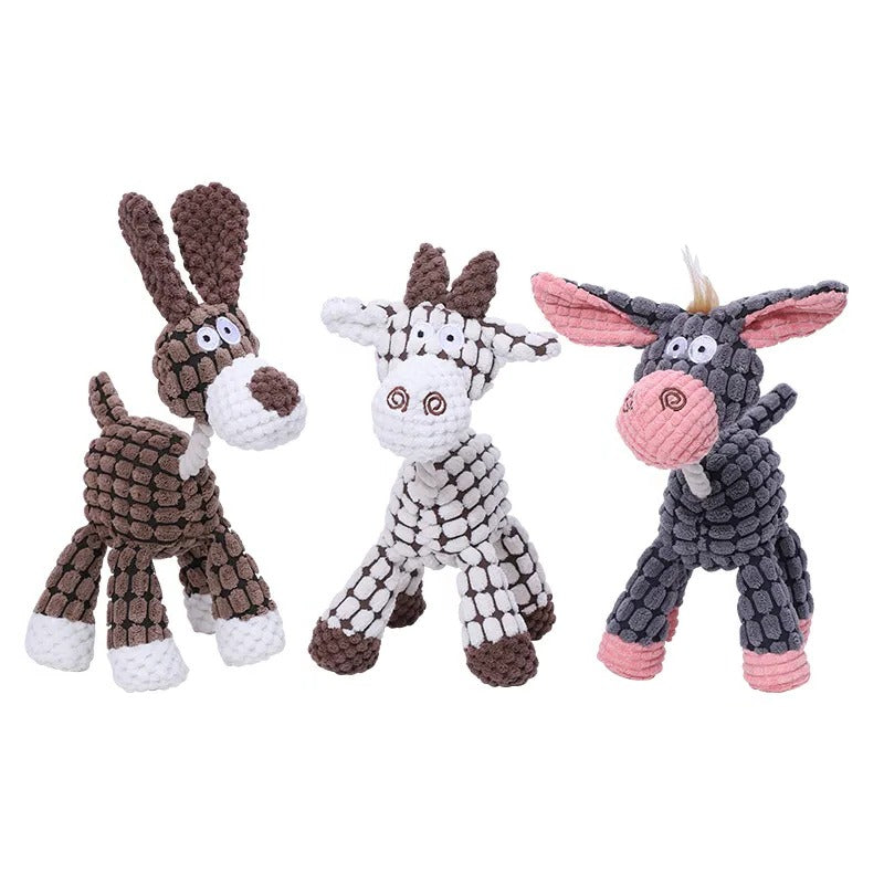 Long-Lasting Plush Canine Companion with Squeaker for Active Dogs