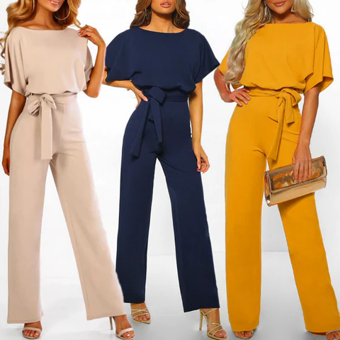Elegant Navy One-Piece Jumpsuit for Effortless Style