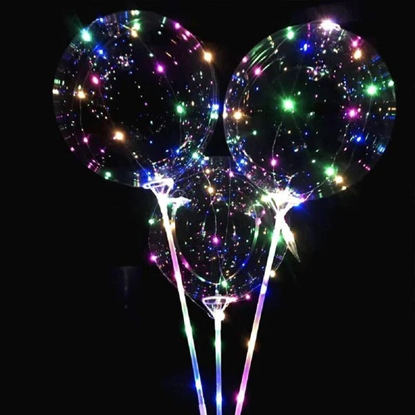 Illuminating Color-Shift Balloons with Reusable Stand, 18-24in