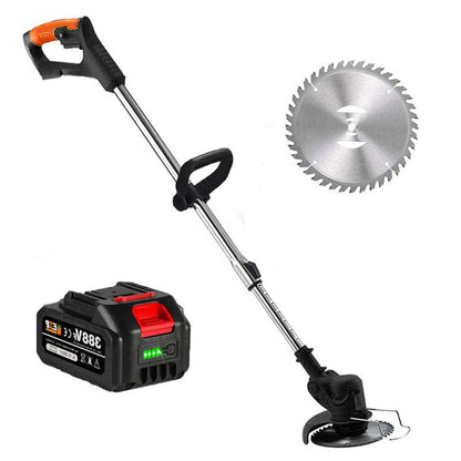 24V Cordless Grass Cutter with Telescopic Handle and Three Blades