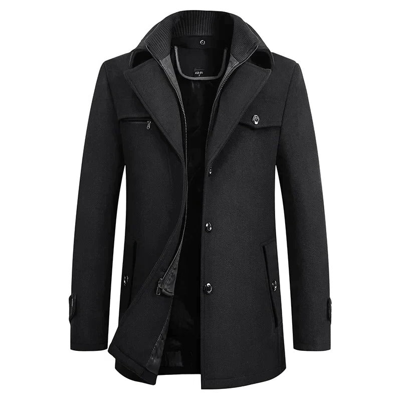 Men's Waterproof Winter Jacket - Warm Business Coat, Sizes S to 3XL