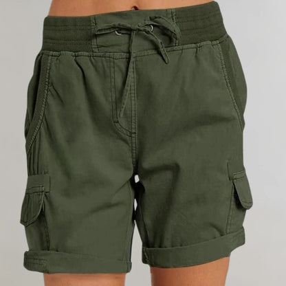Lightweight Summer Shorts for Women, High Waisted with Elastic Waistband, Available in 5 Colors