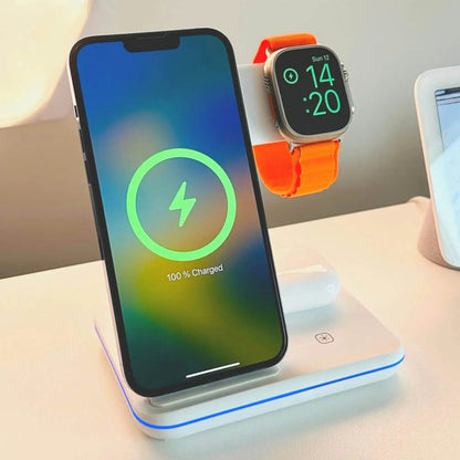 All-in-One Charging Station for iPhone, Watch, and AirPods