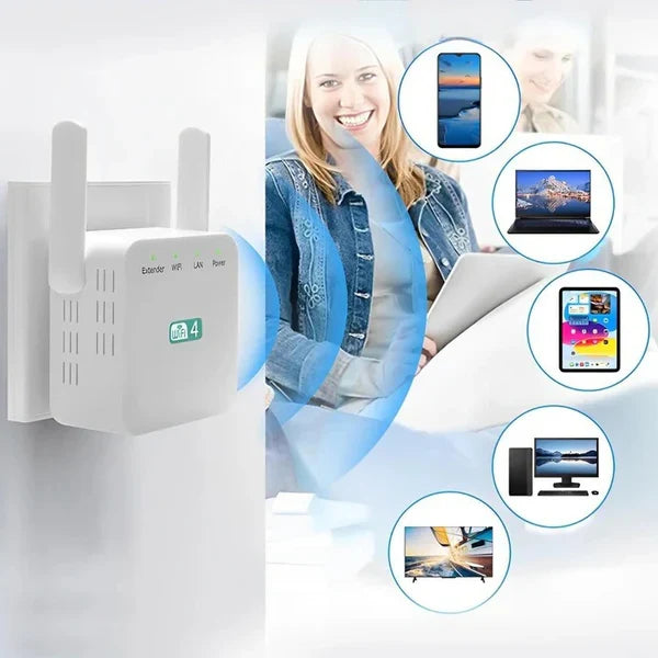 Ultimate Wireless Range Extender with Dual Antennas