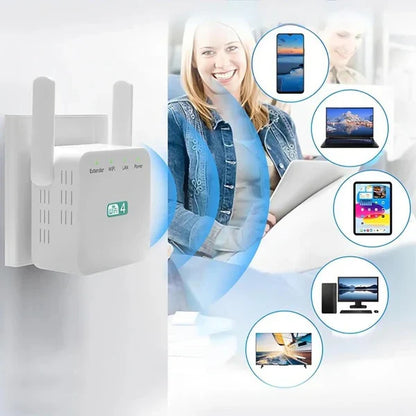 Ultimate Wireless Range Extender with Dual Antennas