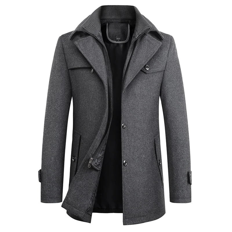Men's Waterproof Winter Jacket - Warm Business Coat, Sizes S to 3XL