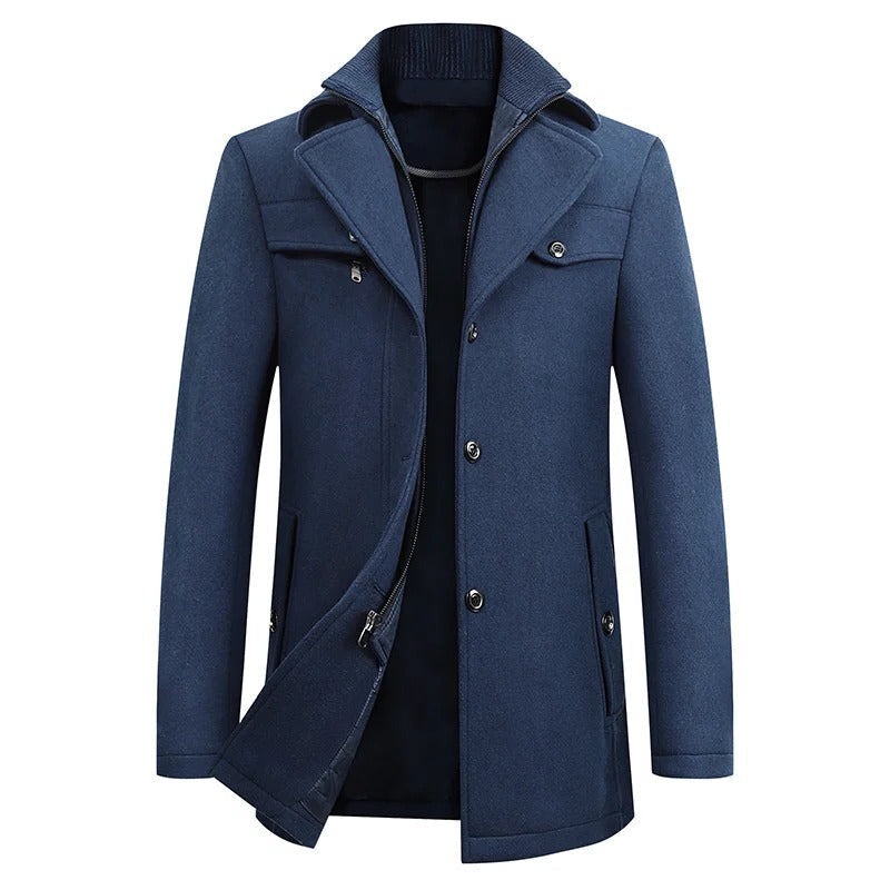 Men's Waterproof Winter Jacket - Warm Business Coat, Sizes S to 3XL