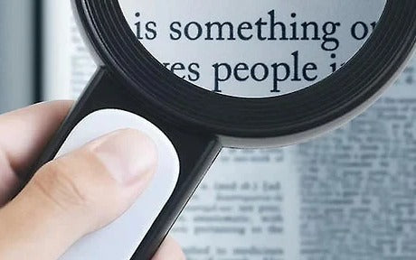 30X LED-Enhanced Handheld Magnifier for Clear Viewing