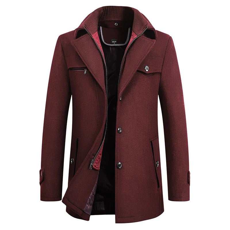 Men's Waterproof Winter Jacket - Warm Business Coat, Sizes S to 3XL