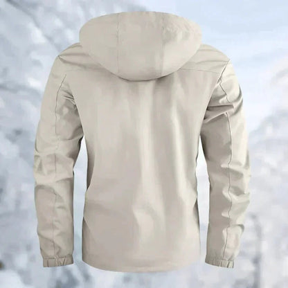 Water-Resistant Hooded Jacket for Men – Breathable Windbreaker for Hiking and Camping