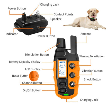 Long-Range Waterproof Canine Training System with Three Modes