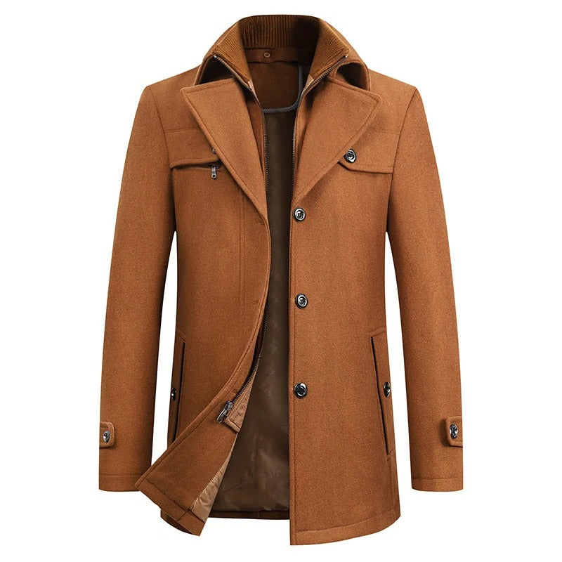 Men's Waterproof Winter Jacket - Warm Business Coat, Sizes S to 3XL