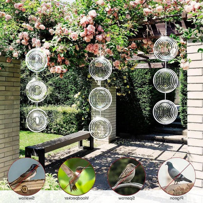 Solar-Powered Reflective Bird Repellent for Gardens and Balconies