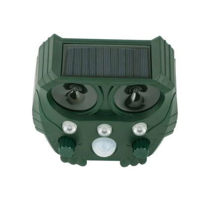 Solar-Powered Ultrasonic Animal Deterrent with Motion Sensor