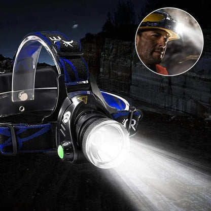 Versatile Rechargeable Headlight with Adjustable Focus