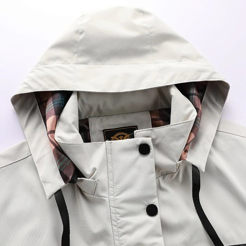 Water-Resistant Hooded Jacket for Men – Breathable Windbreaker for Hiking and Camping