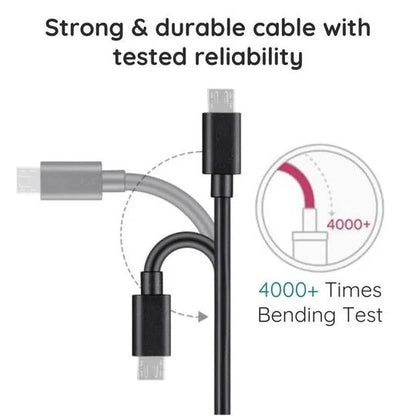 10-Foot Extra Length Micro USB Cable for Convenient Connectivity