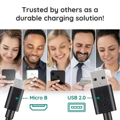 10-Foot Extra Length Micro USB Cable for Convenient Connectivity