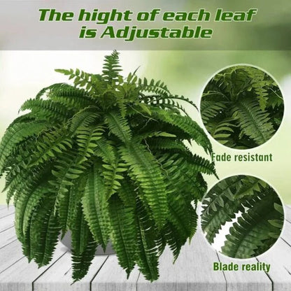 Lifelike Fern Plant for Indoor and Outdoor Use