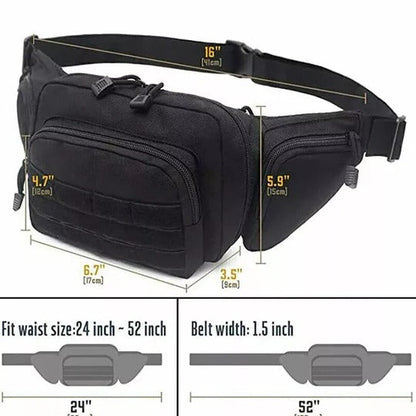 Concealed Carry Waist Pack with Versatile Storage Options