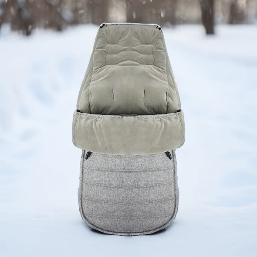 Weatherproof Infant Stroller Sleeping Bag - Footmuff with Harness Access for Winter Walks
