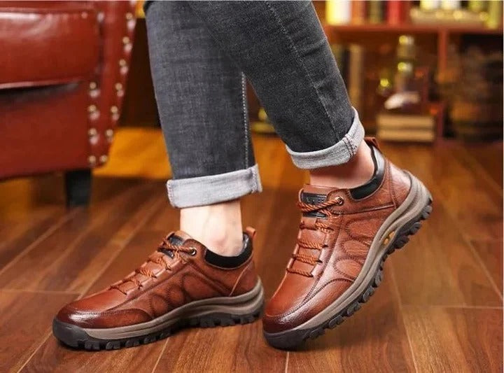 Men's Artisan Slip-On Shoes with Arch Support & Traction