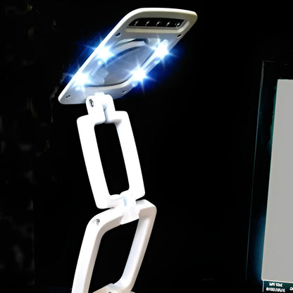 Adjustable Floor Magnifier with LED Lighting and 3X Zoom