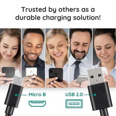 10-Foot Extra Length Micro USB Cable for Convenient Connectivity