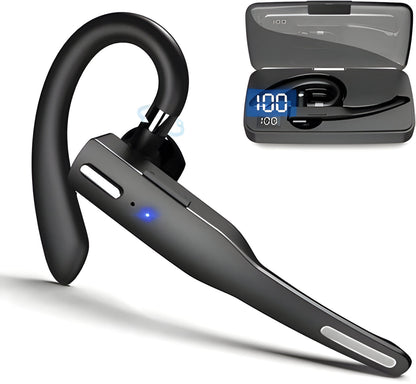 Bluetooth Headset with Dual Microphones for Clear Calls
