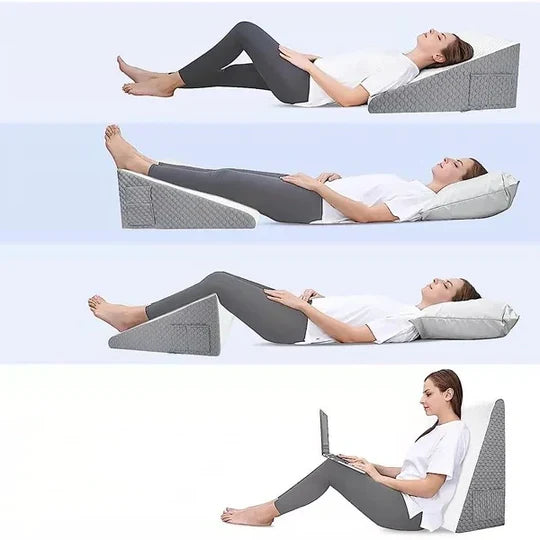 Elevated Comfort Memory Foam Wedge Pillow for Restful Sleep