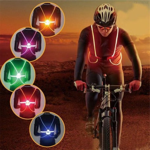 High-Visibility LED Safety Vest with 360-Degree Illumination