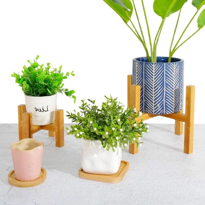 Sturdy Wooden Trays for Plant Pots – Indoor and Outdoor Display Stand