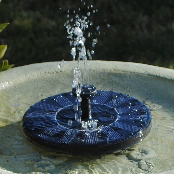Eco-Friendly Solar Fountain with Versatile Nozzle Options