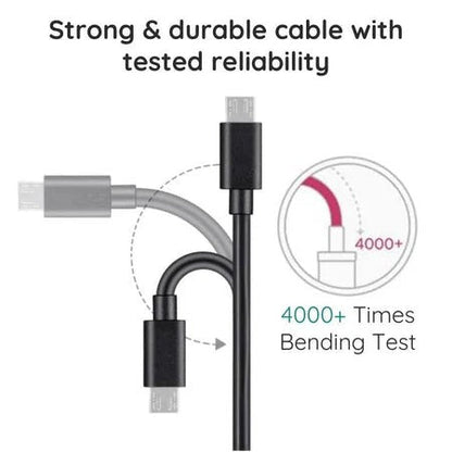 10-Foot Extra Length Micro USB Cable for Convenient Connectivity
