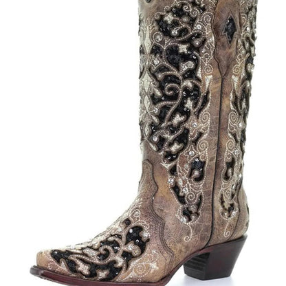 Chic Embellished Ankle Boots with Unique Detailing