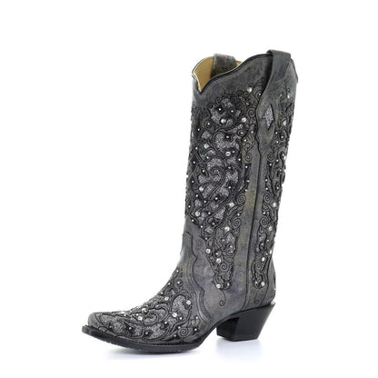 Chic Embellished Ankle Boots with Unique Detailing