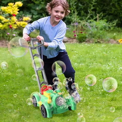 Bubbly Adventure Push Mower for Energetic Outdoor Play
