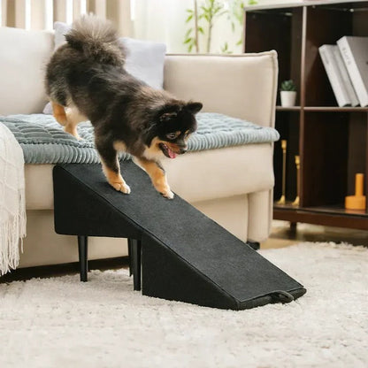 Adjustable Pet Access Ramp with Comfortable Steps and Secure Base