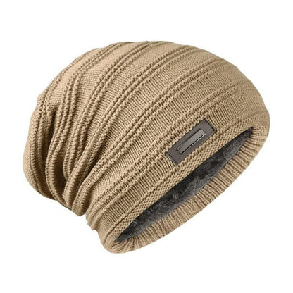 Thick Knit Beanie Hat for Men – Winter Insulated, Elastic Fit, Multiple Colors