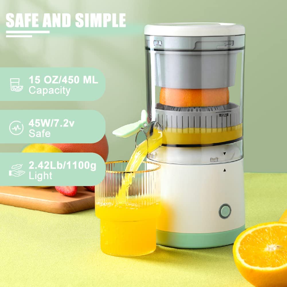 Portable Juicer with USB Charging – Rechargeable Blender for Smoothies and Fresh Juice, Travel-Friendly Cup for Gym