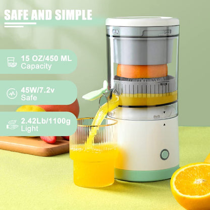 Portable Juicer with USB Charging – Rechargeable Blender for Smoothies and Fresh Juice, Travel-Friendly Cup for Gym