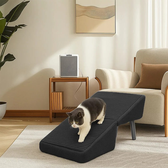 Adjustable Pet Access Ramp with Comfortable Steps and Secure Base