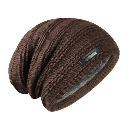 Thick Knit Beanie Hat for Men – Winter Insulated, Elastic Fit, Multiple Colors