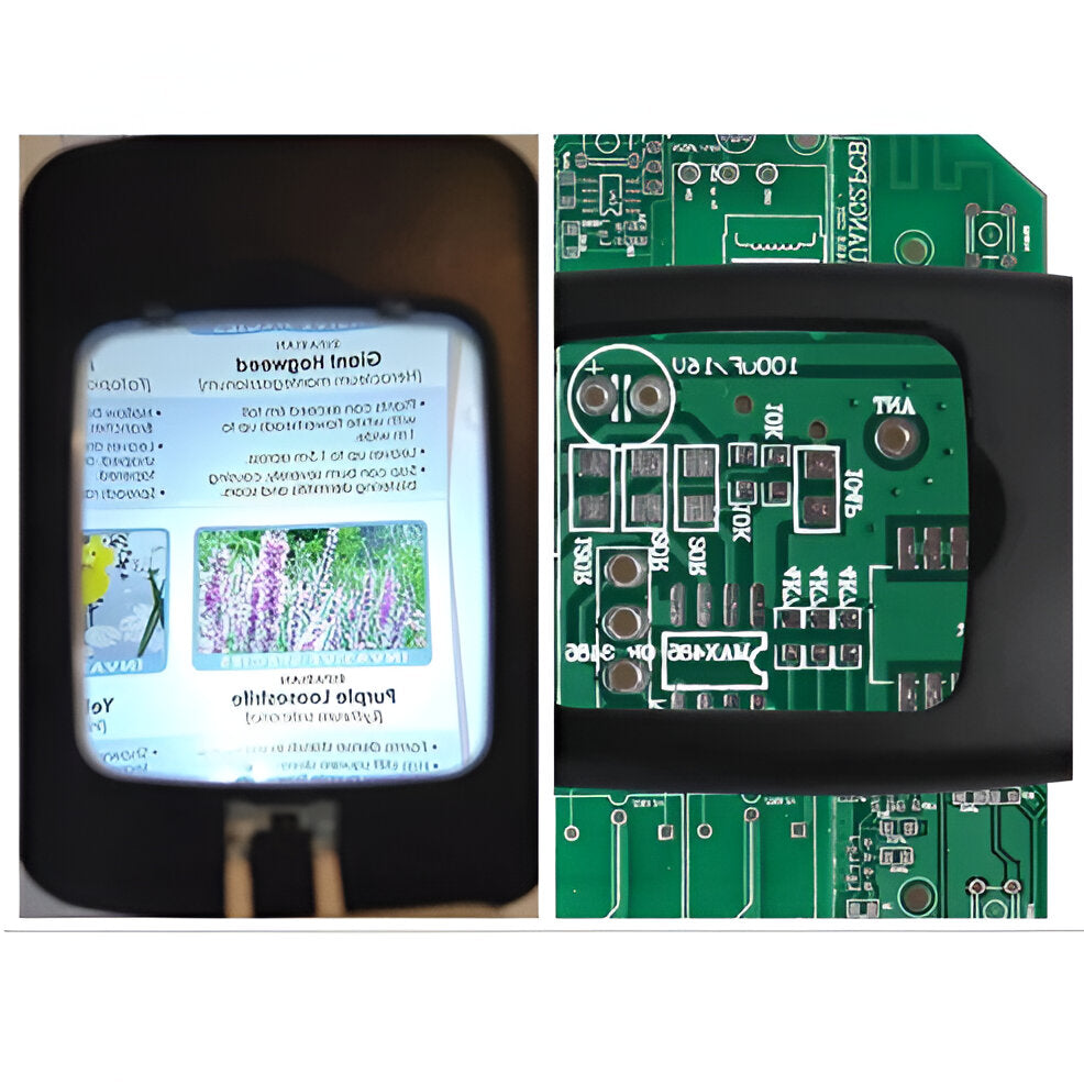 Adjustable Floor Magnifier with LED Lighting and 3X Zoom