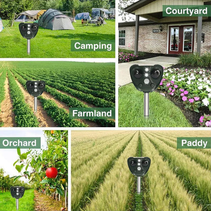Eco-Friendly Ultrasonic Bird Deterrent for Gardens