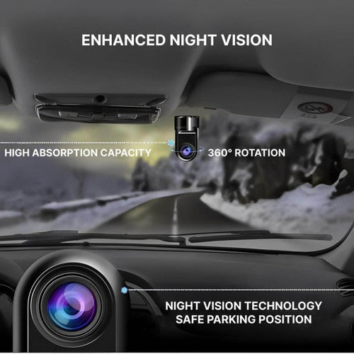 Smart Car Security Camera with Motion Alerts and Driver Support
