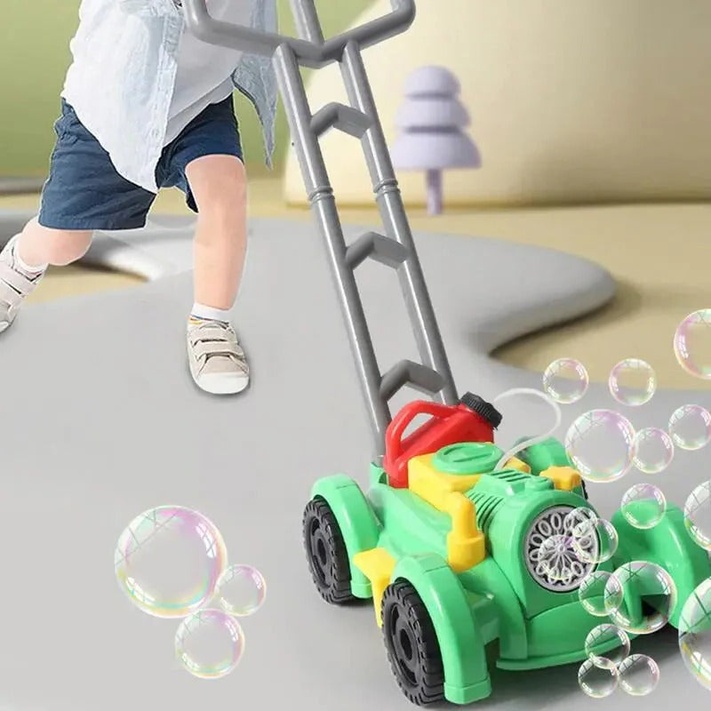 Bubbly Adventure Push Mower for Energetic Outdoor Play