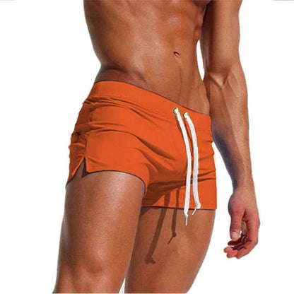 Men's Quick-Dry Swim Shorts with Adjustable Waistband
